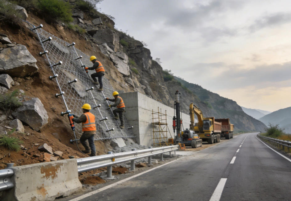金湾公路道路护坡